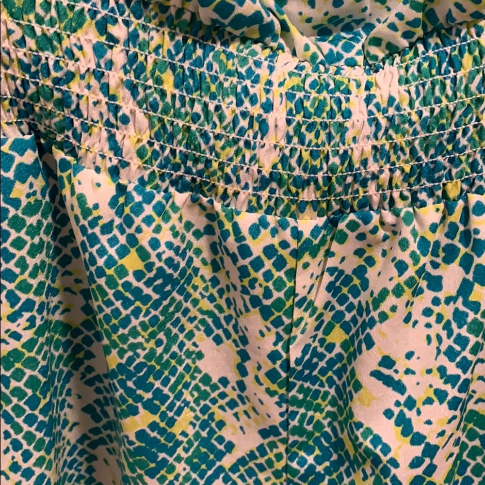 bebe- Vibrant Snake Print Romper💙💚💛 - Picture 5 of 7